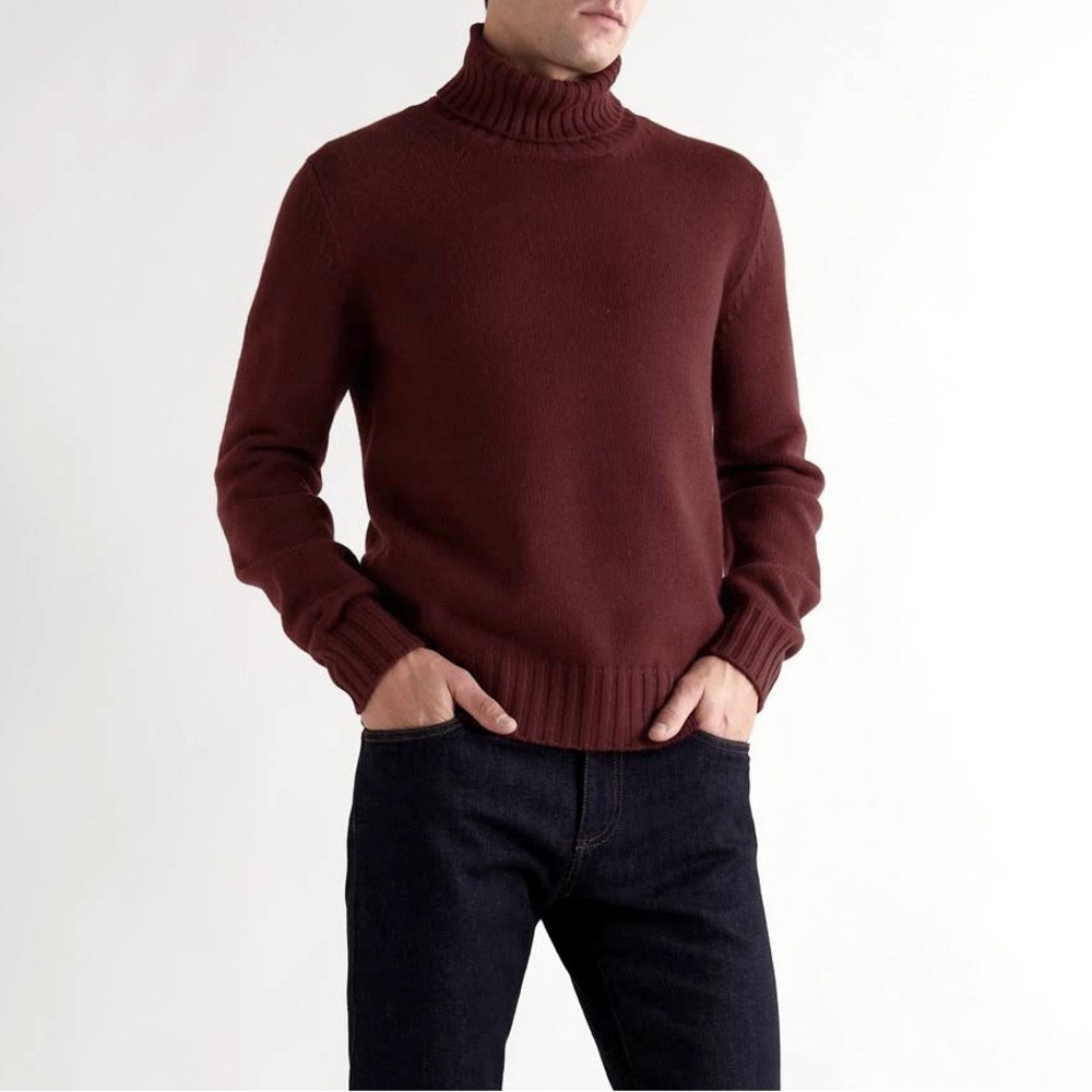 Loro Piana Cashmere Slim Fit Roll-neck Sweater